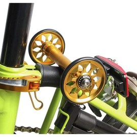 64mm Lightweight Easy Wheels For BROMPTON in GOLD