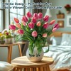 Bailikang 20PCS Fake Tulips Artificial Tulip Silk Flowers Fake PU