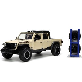 Jada Toys Just Trucks 1:24 2020 Jeep Gladiator Bronceado para Coche con Estante de neumáticos, Juguetes para niños y Adultos (32711)