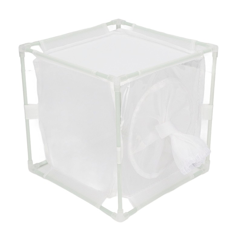 Insect Observation Cage PVC Mesh White Reusable Butterfly Habitat Breeding