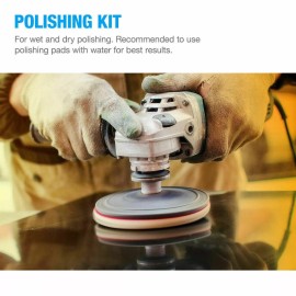 Roxx Tools wet polisher grinder 1-1/4" Demi Bullnose 25 stone marble concrete Polishing Pad