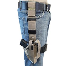 Barsony Desert Sand Tactical Drop Leg Holster for Walther P22 Right