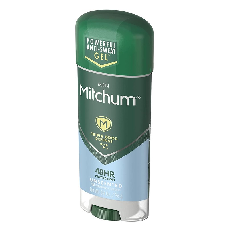 Mitchum Anti-Perspirant & Deodorant, Clear Gel, Unscented, 3.4 oz (96
