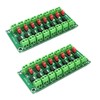 Hailege 2pcs PC817 8 Channel Optocoupler Insulation Module 817 Voltage