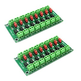 Hailege 2pcs PC817 8 Channel Optocoupler Insulation Module 817 Voltage Insulation Voltage Converter Module 3.6-30V Light Cabinet Insulated Module (2/4/8 Channel Optional)