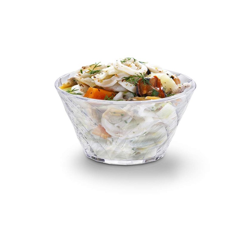 Omada Design Bowl for Kitchen with Diamond Effect Transparent Acrylic