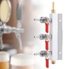 3 Way CO2 Gas Distribution Manifold Beer Dispensing Barrel Dispenser