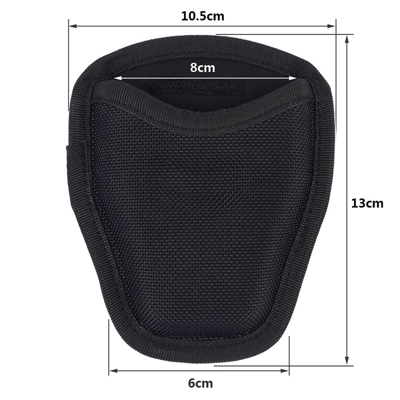 ROCOTACTICAL Open Top Nylon Single Handcuff Case, Quick Release Open