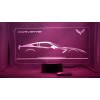 Corvette c7 Acrylic Engraved Rgb Led Night Stand