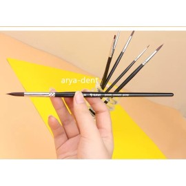 Unbranded Dental Adhesive Composite Resin Hair Brush Porcelain Pen Teeth Silicone Brush