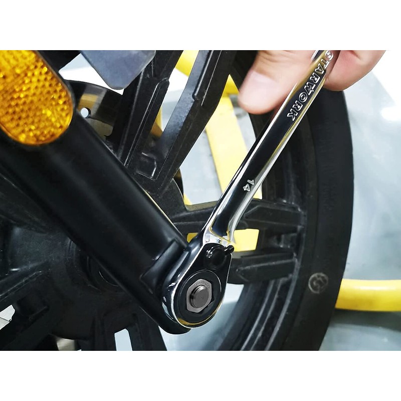 STARWORK TRUE MECHANIC™ 20 Pc. Reversible Ratcheting Combination Wrench Set,