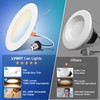 LVWIT LED Recessed Light 6inch, 5CCT Can Lighting with White
