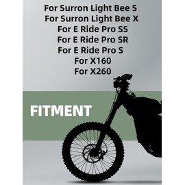 JFG RACING Kickstand for Edirt Bike,CNC Foot Pegs Kick Stand for Electric Dirt Bike Surron Light Bee X and S/E Ride Pro S SS SR/Talaria Sting/X160/X260-Red