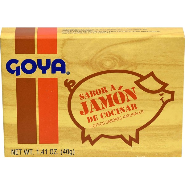 Goya 3837 Sazonador concentrado con sabor a jamón, Ham Flavor, 1.41 oz (40g).