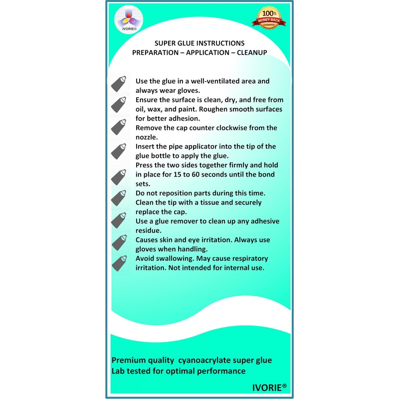 Super Glue Adhesive Instant Bonding Cyanoacrylate Acrylic - Dental Laboratory