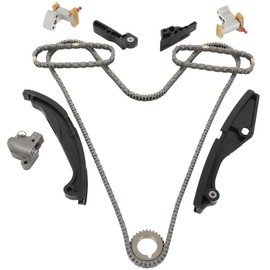 AZHZ Engine Timing Chain Kit Time Chain Part Set W/Tensioner Crank Sprocket Fit for Ford Explorer 3.5L 2013-2019 for Ford Flex 3.5L 2011-2019, Replace AT4Z6306A