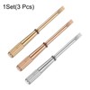 sourcing map 3pcs Mini Bracelet Screwdriver 2.8mm Titanium Steel Slotted