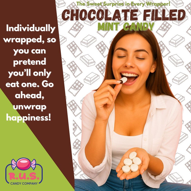 RUS Candy Company Chocolate Filled Mint Hard Candy – About