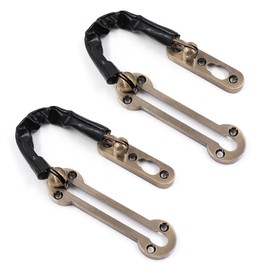 Stainless Steel Door Chain, Door Security Chain, Door Chain Lock, Security Chain for Home, Hotel, Window, Interior Doors, Pack of 2 [Antique Bronze]