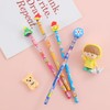 30 x Children's Cartoon Pencils with Eraser + 2 Small