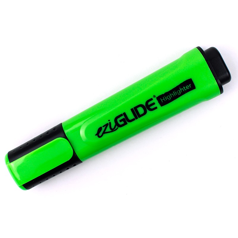 Eziglide Green Highlighters Pens, 10 Pack, Bold Green Highlighter Pens,