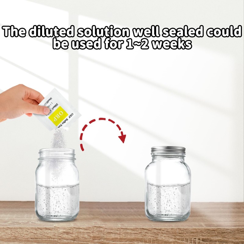 Homcoice ORP Buffer Solution Powder 256mV for Redox Tester (3