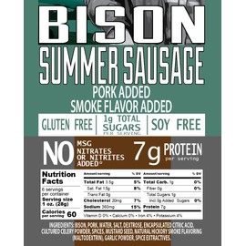PEARSON RANCH Wild Game Summer Sausage Sampler - Elk, Bison, Venison, Summer Sausage Gift Set, Exotic Meat Gift Set For Men, Gluten-Free, MSG-Free, No Added Nitrites, Charcuterie Meat Gourmet Sausage