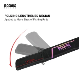 Booms Fishing PB4 5.4ft~6ft Fishing Rod and Reel Case, Portable Folded Fishing Pole Case, 0.6ft Extended Design Fishing Spinning Rod Bag, Fit for 2~3 Fishing Poles with Reels, 65"~73"