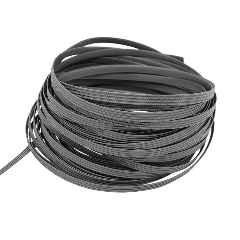 RNY 60m Grey Rattan Wicker Repair Polythene Plastic (Dark Grey)