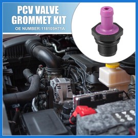VekAuto PCV Valve Grommet Exhaust Positive Crankcase Ventilation Fittings No.118105H71A for Nissan Versa Kicks Purple and Black Auto Accessories