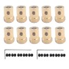 Pack of 10 6 mm Brass Hexagonal Shaft Coupling Motor