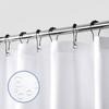 downluxe Waterproof Fabric Shower Curtain Liner - Soft Cloth Shower