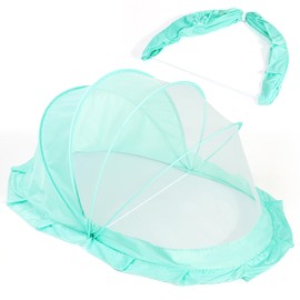 Orzbow Foldable Mosquito Net for Bed with Blackout Canopy, Portable Baby Mosquito Net Tent for Bed, Cots, Cribs, Playards and Playpen, 0-3 Years Kids Travel & Sleep Mosquito Mesh Cover, Green