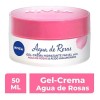 Nivea Gel-Crema Facial Agua de Rosas con Ácido Hialurónico, Piel
