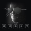 ZENOTTIC Sunglasses Men Women Polarised Retro Aviator Glasses Carbon Fibre