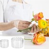 2 pcs Reusable transparent spiral flower arrangement brackets,Spiral Ikebana Stem