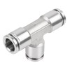 Yoebor Stainless Steel 304 Pneumatic Push to Connect Tee 8mm