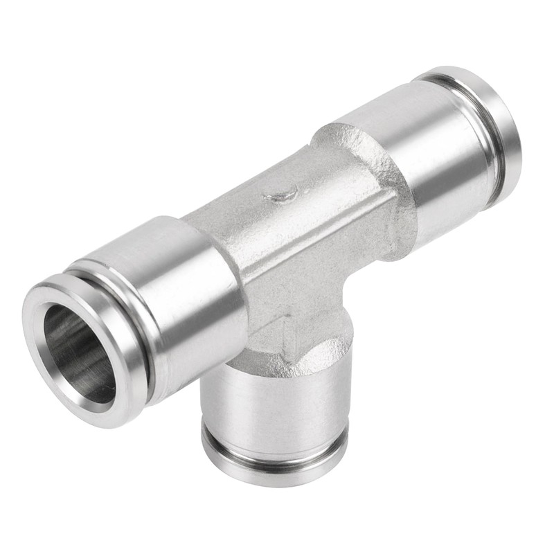 Yoebor Stainless Steel 304 Pneumatic Push to Connect Tee 8mm