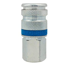 TOPRING 20.486 QSILVER Quick-Connect Coupler, 1/4 Industrial Plug Profile, 1/2(F) NPT Inlet, Series 20
