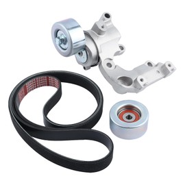 LINLINS 89374 Drive Belt Tensioner and Idler Pulley Serpentine Belt Kit, Fit for Toyota Camry Highlander Rav4 Avalon Sienna Venza, Fit for Lexus Es350 Rx350, 3.5L V6, 1662031040 36173 7PK1550