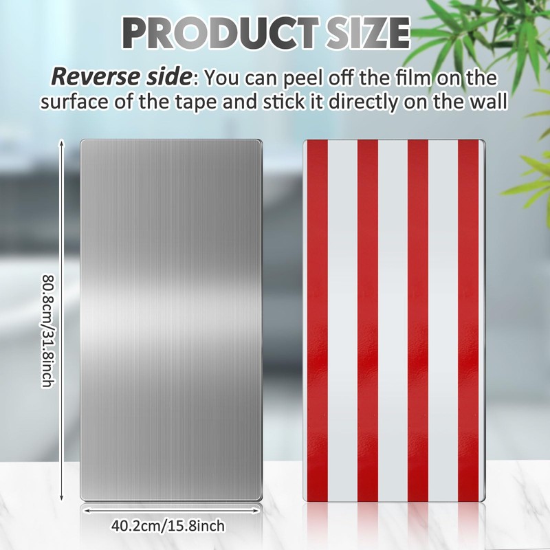 Gisafai 1 Pcs 32 x 16 Inch Stainless Steel Backsplash