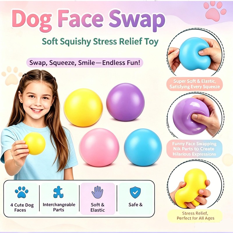 Giant Stress Balls, Jumbo Squishy Stress Ball, Funny DIY Dog