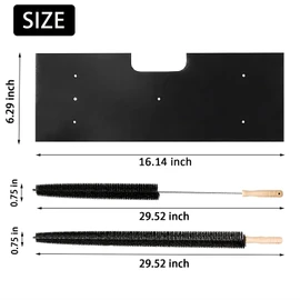 6 Pcs GE Washer Dryer Combo,WH01X35719 Lint Filter replacement with dryer vent brush,2025 New Lint Filter for Ge Washer Dryer Filter Sponge,Hand Washable and Reusable,Models: PFQ97HSPVDS