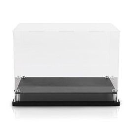 CROSSDESIGN Clear Boxing Glove Display Case for Full Size Boxing Wall Mount Self-Assembly Baseball Glove Display Case Football Glove Display Case Holder