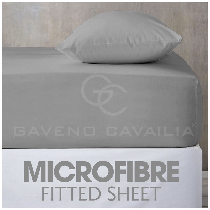 Super Soft King Size Fitted Sheets, Luxury Polyester 25 CM