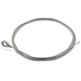 Easyboost Ø1.5mm Steel Cable Ø7mm Eyelet End Cap for Flexible Gas Accelerator Clutch Repair Kit for Lawn Mowers, Brush Cutters and Garden Tractors