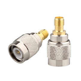 Jopto 2PCS SMA Antenna Adapter SMA Female to TNC Male Adapter Straight TNC Male Plug to SMA Female Converter For CB Antenna Radio SMA WiFi WiMax and Mobile Telephone Antennas Wireless Instrumentation