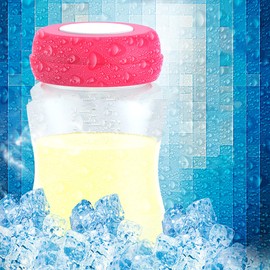 4 Botellas de Almacenamiento de Leche Materna, Botellas de Congelador de Leche Materna con Junta de Silicona de 180ml