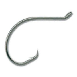 Mustad Demon Perfect Circle, Up Eye, in-Line 1X Fine Wire - Black Nickel-Size 4/0 - Pack of 25