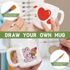 BBWELL Ceramic Painting Set, Ceramic Cups Painting Set, Cups Painting